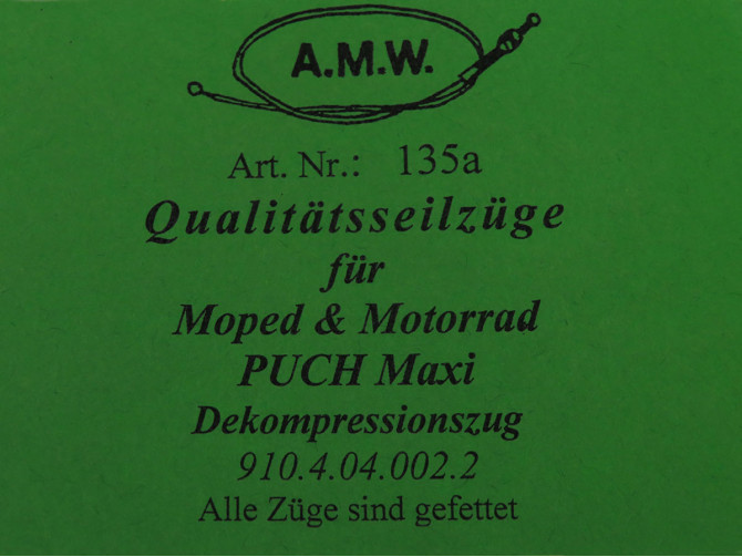 Kabel Puch Maxi decompressiekabel lang A.M.W. product
